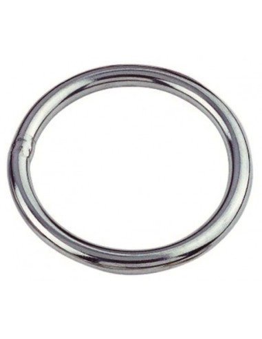 1 x Anneau soudé Inox A4 6X45