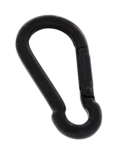 1 x Mousqueton Inox A4 Noir Diamètre 5