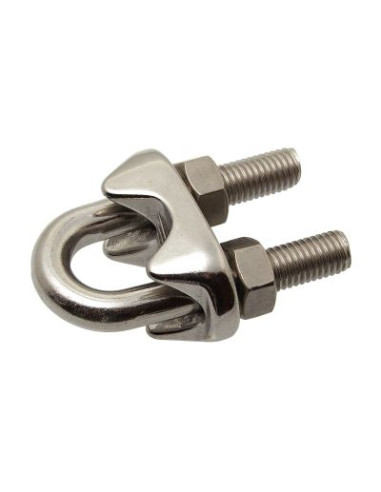 1 x Serre cable étrier Inox A4 Pour Câble De...