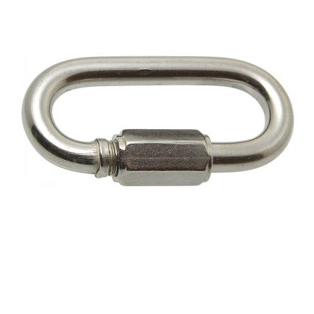 1 x Maillon rapide Inox A4 10