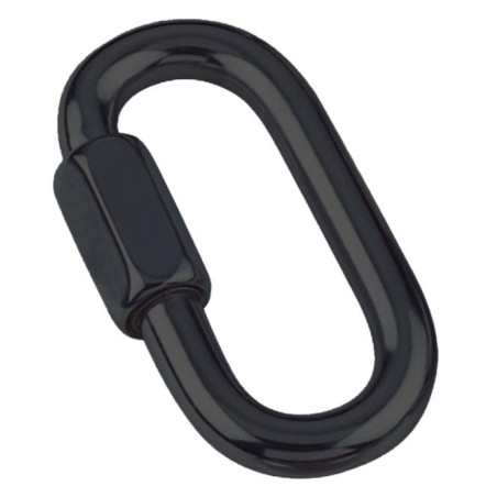 1 x Maillon rapide Inox A4 Noir 5
