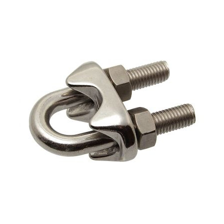 1 x Serre cable étrier Inox A4 Pour Câble De Diamètre 14