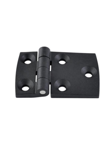 1 x Charnière Asymétrique 75X50 nylon noir