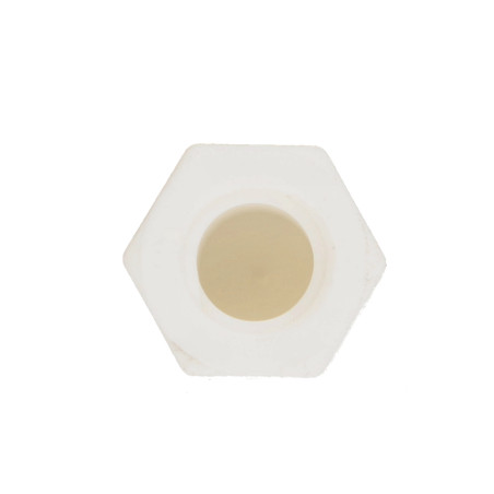 1 x Ecrou borgne Nylon M6 RAL9016 blanc signalisation