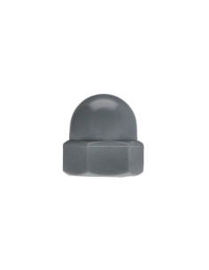 Ecrou borgne Nylon Gris Clair M8 2