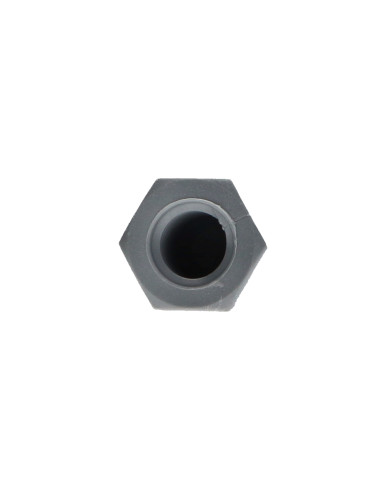 1 x Ecrou borgne Nylon Gris Clair M8