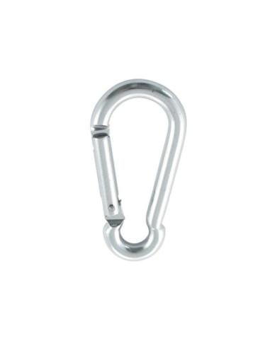 1 x Mousqueton POMPIER 8X80 ARGENT Aluminium
