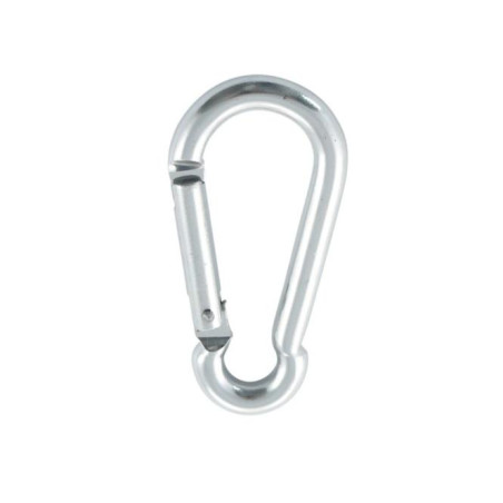 1 x Mousqueton POMPIER 6X60 ARGENT Aluminium