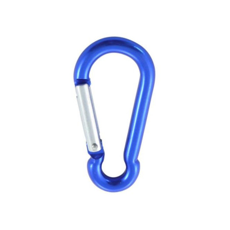 1 x Mousqueton POMPIER 5X50 Bleu Aluminium