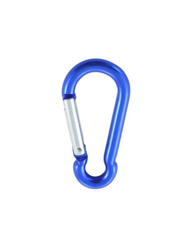 1 x Mousqueton POMPIER 6X60 Bleu Aluminium