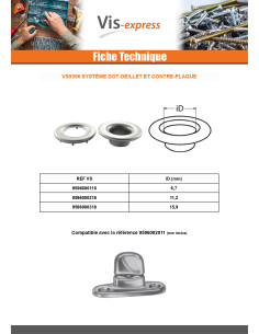 Fixation avec oeillet Inox A2 Diamètre 15.9 2