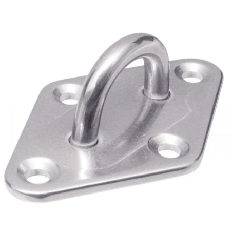 1 x Pontet à platine Losange 50X80 Inox A2