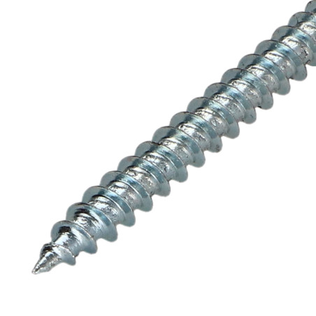 1 x VBA Vis bois agglo Tête ronde TR Pozi N°2 4.5X35 Acier zingué