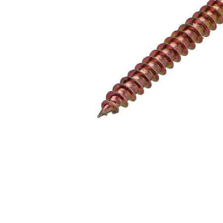 1 x VBA Vis bois agglo Tête ronde TR Pozi N°2 5X60 Bichromaté