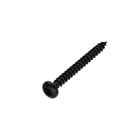 1 x VBA Vis bois agglo Tête ronde TR Pozi N°2 4X45 Acier zingué noir