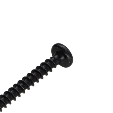 1 x VBA Vis bois agglo Tête ronde TR Pozi N°2 4X45 Acier zingué noir