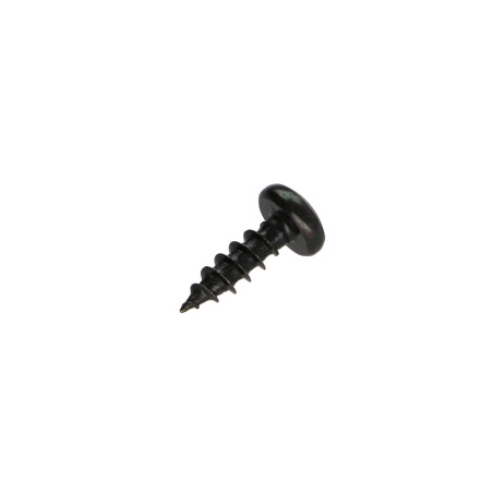 1 x VBA Vis bois agglo Tête ronde TR Pozi N°2 3.5X20 Acier zingué noir