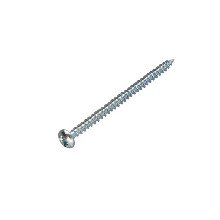 1 x VBA Vis bois agglo Tête ronde TR Pozi N°2 5X60 Acier zingué