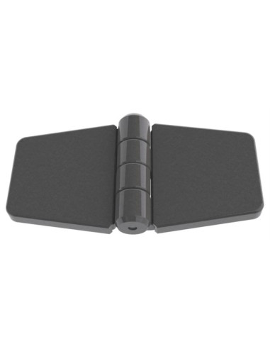 1 x Charnière Avec Cache Vis 79X41 nylon noir