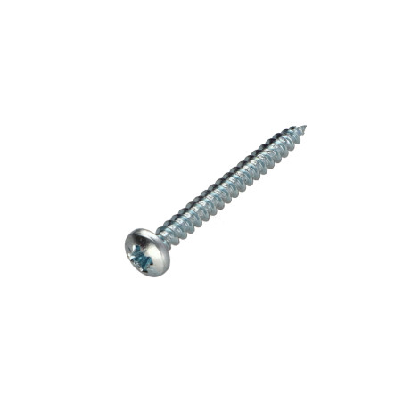 1 x VBA Vis bois agglo Tête ronde TR Pozi N°2 4X45 Acier zingué