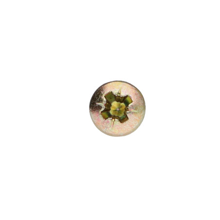 1 x VBA Vis bois agglo Tête ronde TR Pozi N°1 2.5X16 Bichromaté Diamètre de tête: MAX 4 microvis