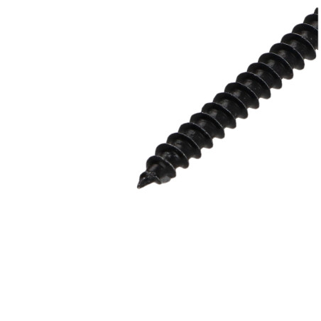 1 x VBA Vis bois agglo Tête ronde TR Pozi N°2 5X45 Acier zingué noir