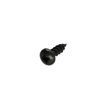 1 x VBA Vis bois agglo Tête ronde TR Pozi N°2 5X25 Acier zingué noir