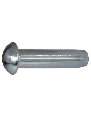 1 x Clou cannelé à tête demie ronde Inox A2 2X3