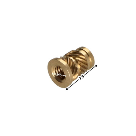 1 x Insert Avec Tête SONICFIX Laiton M5X7.9