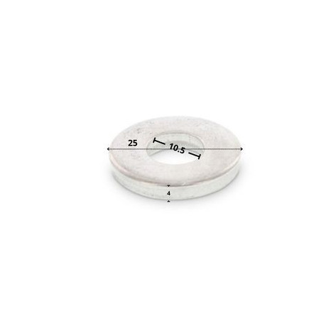 1 x Rondelle Epaisse 10.5X25X4 Inox A2