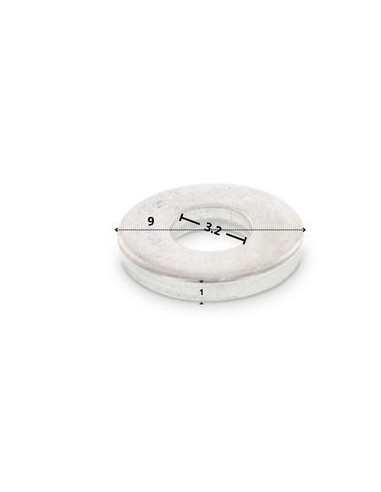 1 x Rondelle Epaisse 3.2X9X1 Inox A2