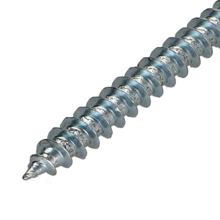 1 x VBA Vis bois agglo FHC tête fraisée empreinte hexagonale creuse 6X60 Cranté Clé 4 Acier zingué