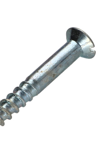 1 x Vis bois Acier zingué 6X60 Percée et...