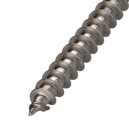 1 x VBA Vis bois agglo Inox A2 Tête ronde TR Pozi 6X40