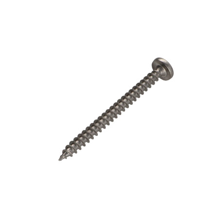 1 x VBA Vis bois agglo Inox A2 Tête ronde TR Pozi 4.5X70