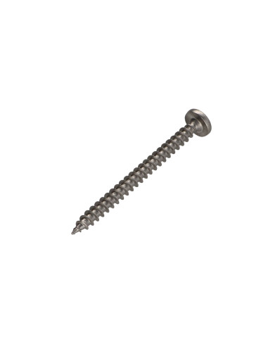 1 x VBA Vis bois agglo Inox A2 Tête ronde TR...