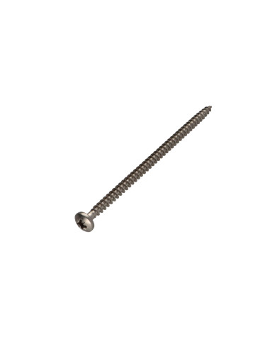 1 x VBA Vis bois agglo Inox A2 Tête ronde TR...