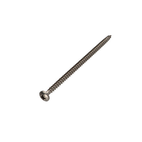 1 x VBA Vis bois agglo Inox A2 Tête ronde TR Pozi 6X100