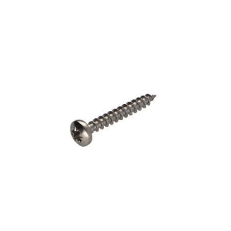 1 x VBA Vis bois agglo Inox A2 Tête ronde TR Pozi 3.5X35