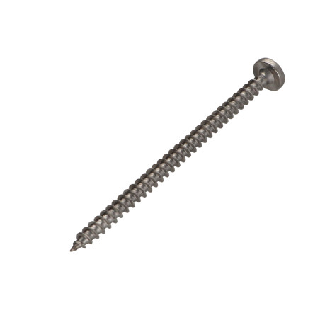 1 x VBA Vis bois agglo Inox A2 Tête ronde TR Pozi 5X80
