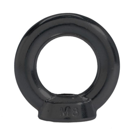 1 x Ecrou à Anneau de levage M10 Inox A4 Noir
