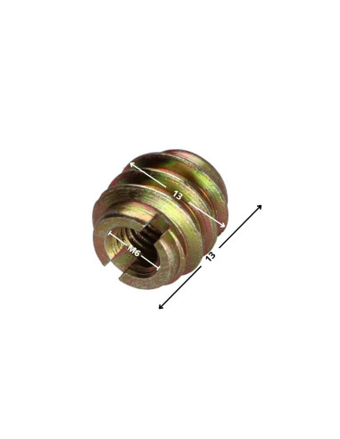 1 x Insert Fendue Bichromaté M6 13X13