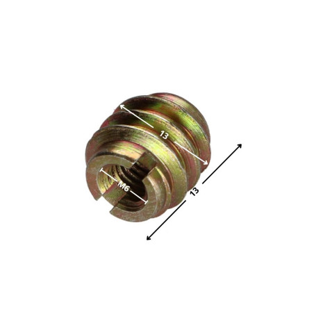 1 x Insert Fendue Bichromaté M6 13X13