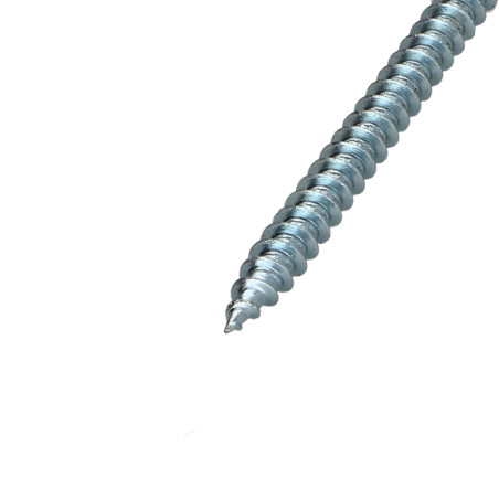 1 x VBA Vis bois agglo Tête fraisée Pozi N°2 4.5X70 Percée Acier zingué