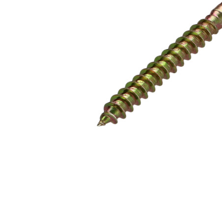 1 x VBA Vis bois agglo Tête fraisée Pozi N°2 4.5X40 Percée Bichromaté