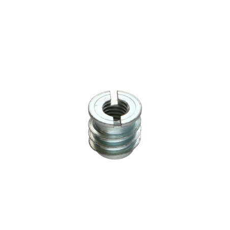 1 x Insert fileté bois fendu M8 13X25 Acier brut