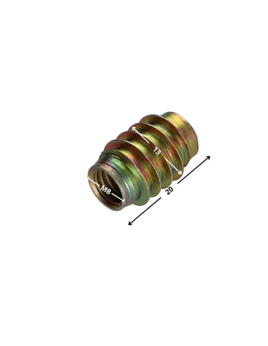 1 x Insert Non fendue Bichromaté M8 13X20