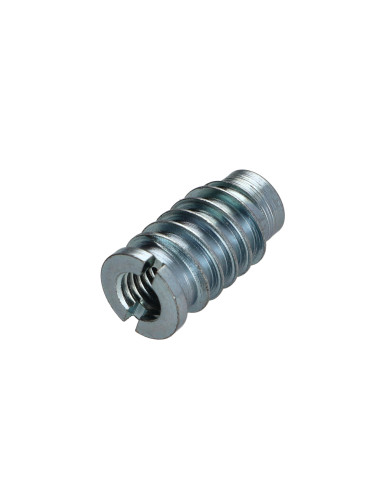 1 x Insert fileté bois fendu M8 13X25 Acier zingué