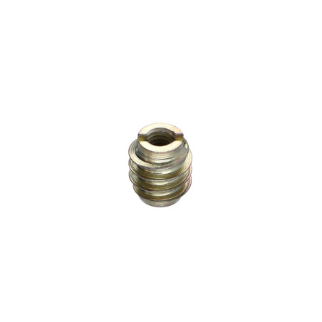 1 x Insert fileté bois fendu 13X13 M6 Acier zingué