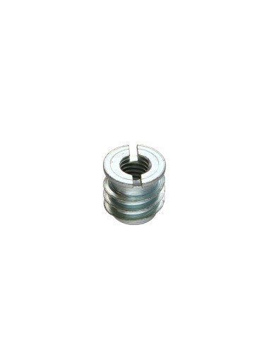 1 x Insert fileté bois fendu M8 13X13 Acier zingué